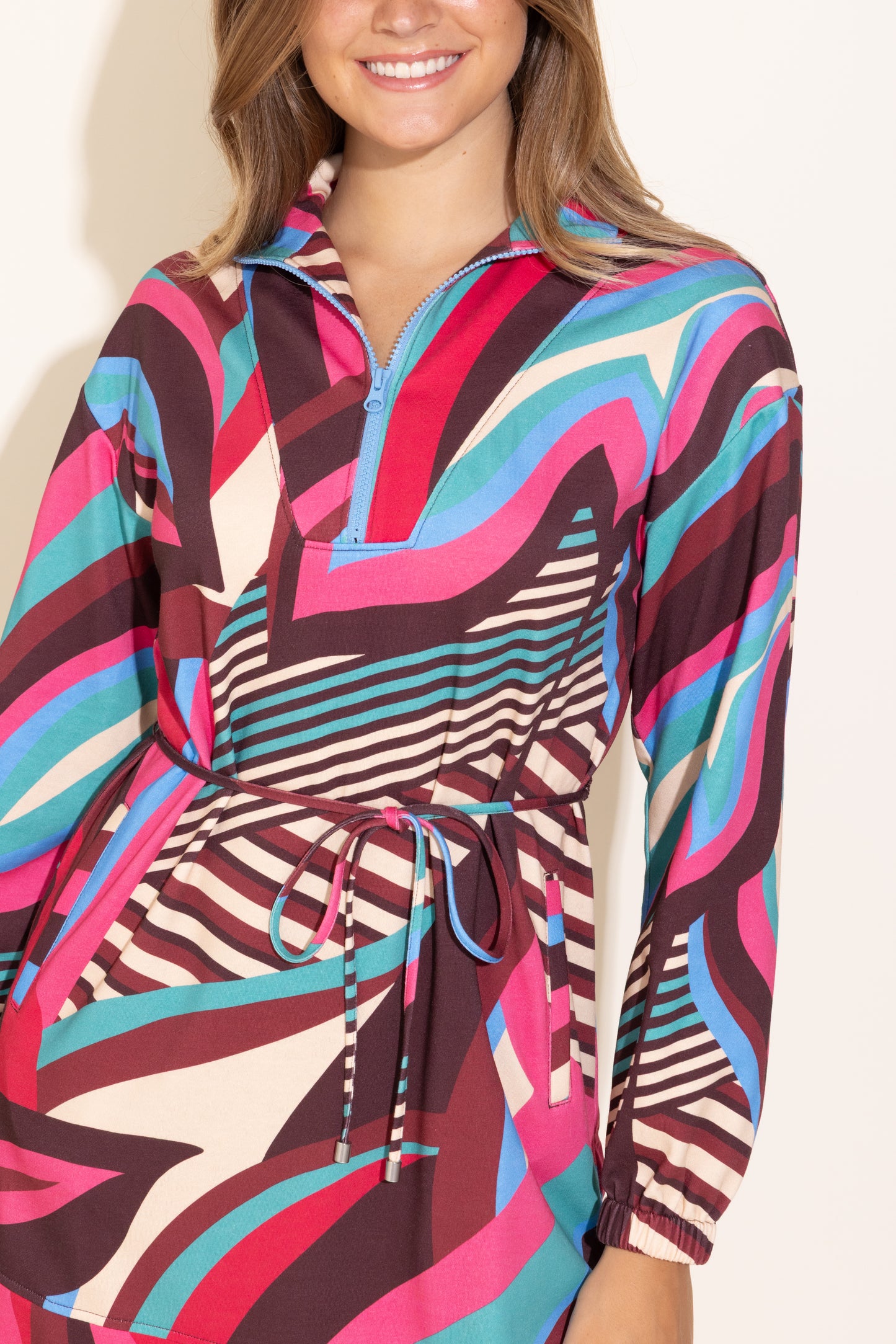 Logan Dress - Retro Palm