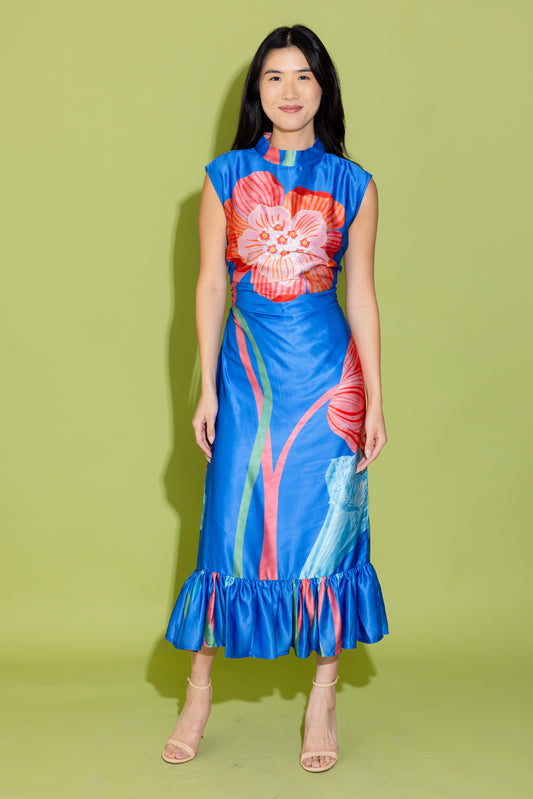 Estelle Dress - Royal Fluorescence