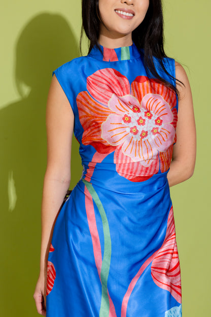 Estelle Dress - Royal Fluorescence