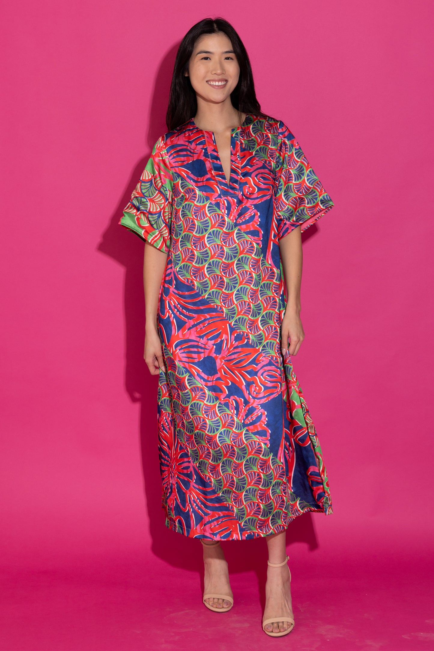 Delaney Dress - Nautical Geo