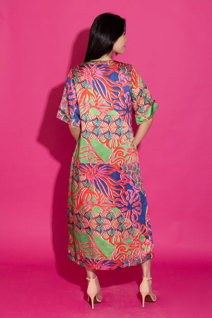 Delaney Dress - Nautical Geo