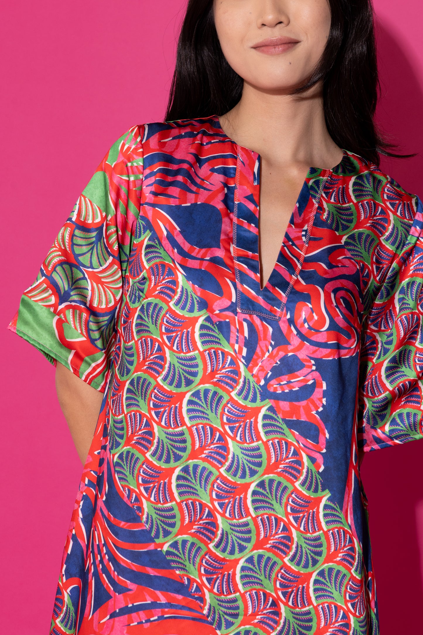 Delaney Dress - Nautical Geo