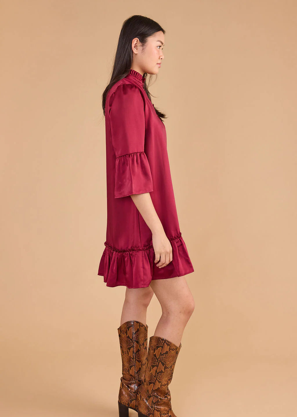 Chelsea Dress - Beet Red