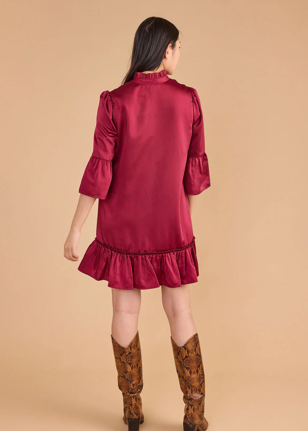 Chelsea Dress - Beet Red