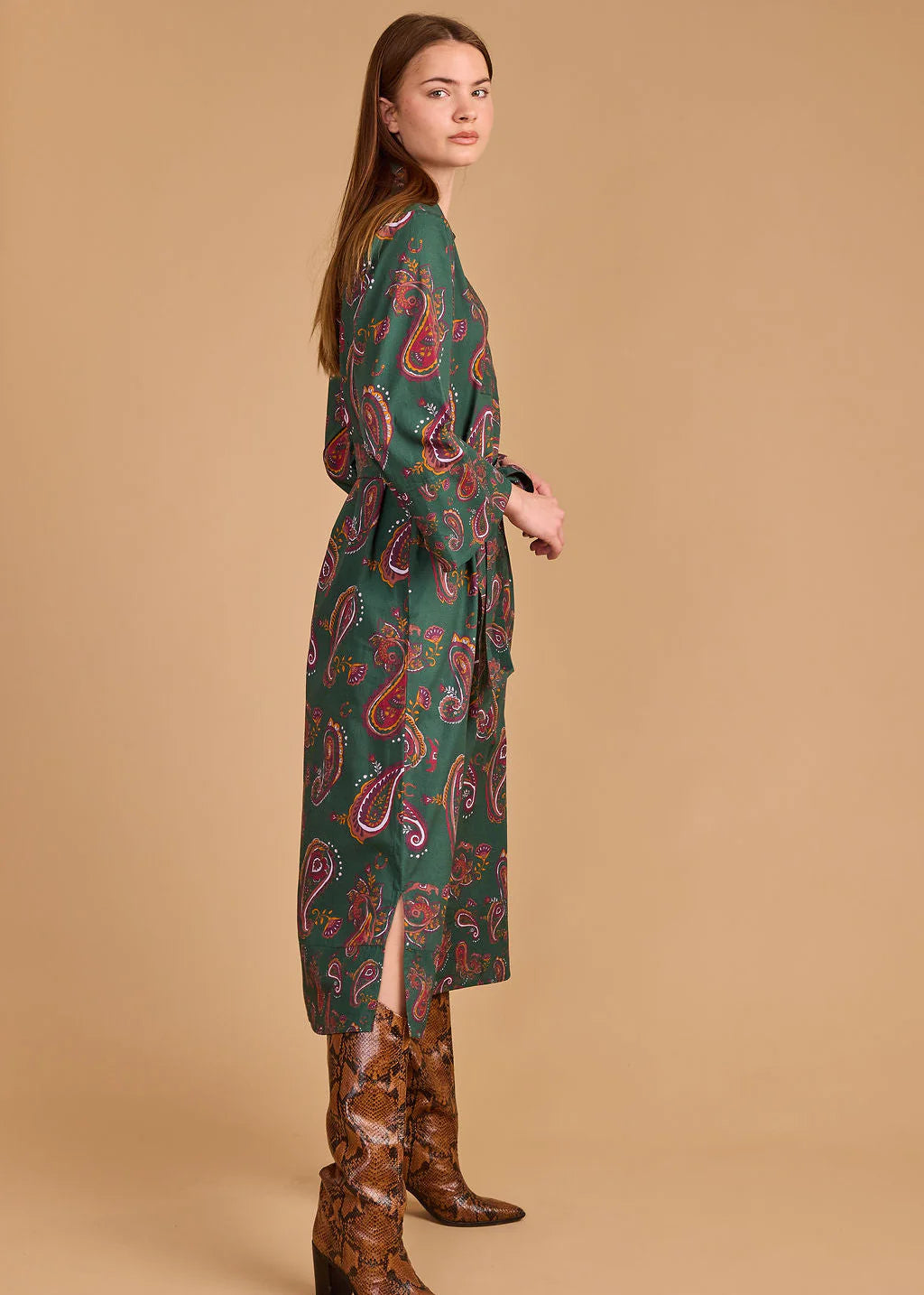 Lee Dress - Winter Paisley Large