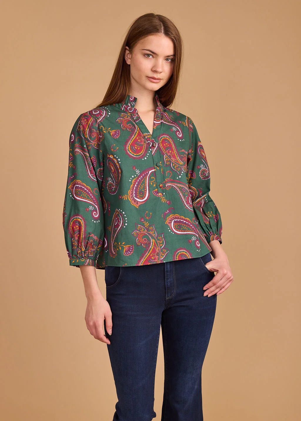 Daniella Top - Winter Paisley Large
