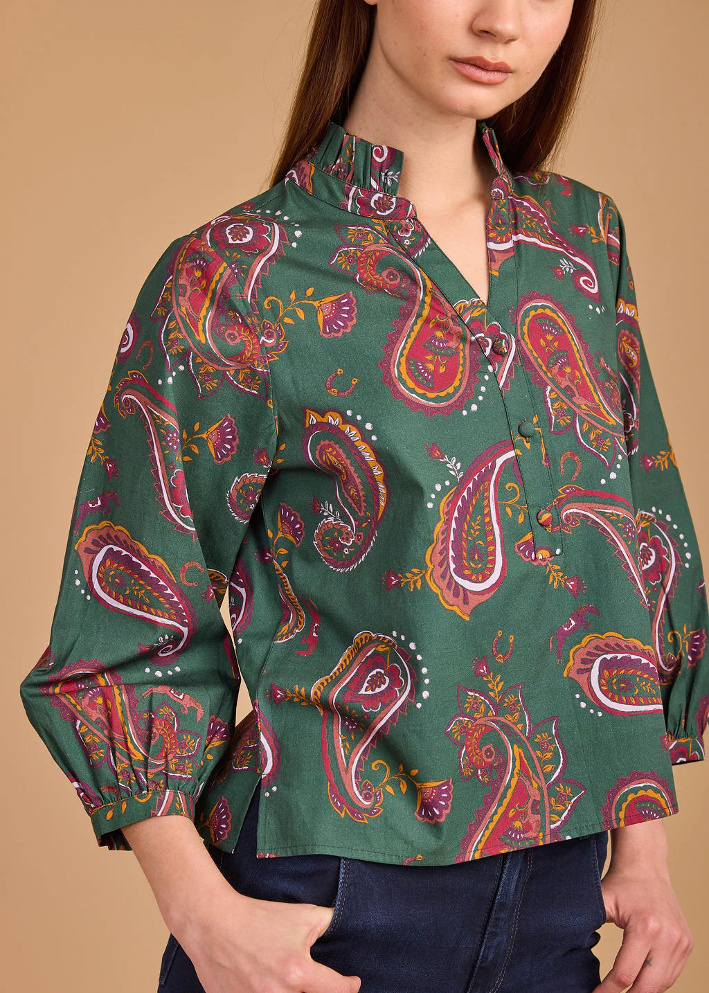 Daniella Top - Winter Paisley Large