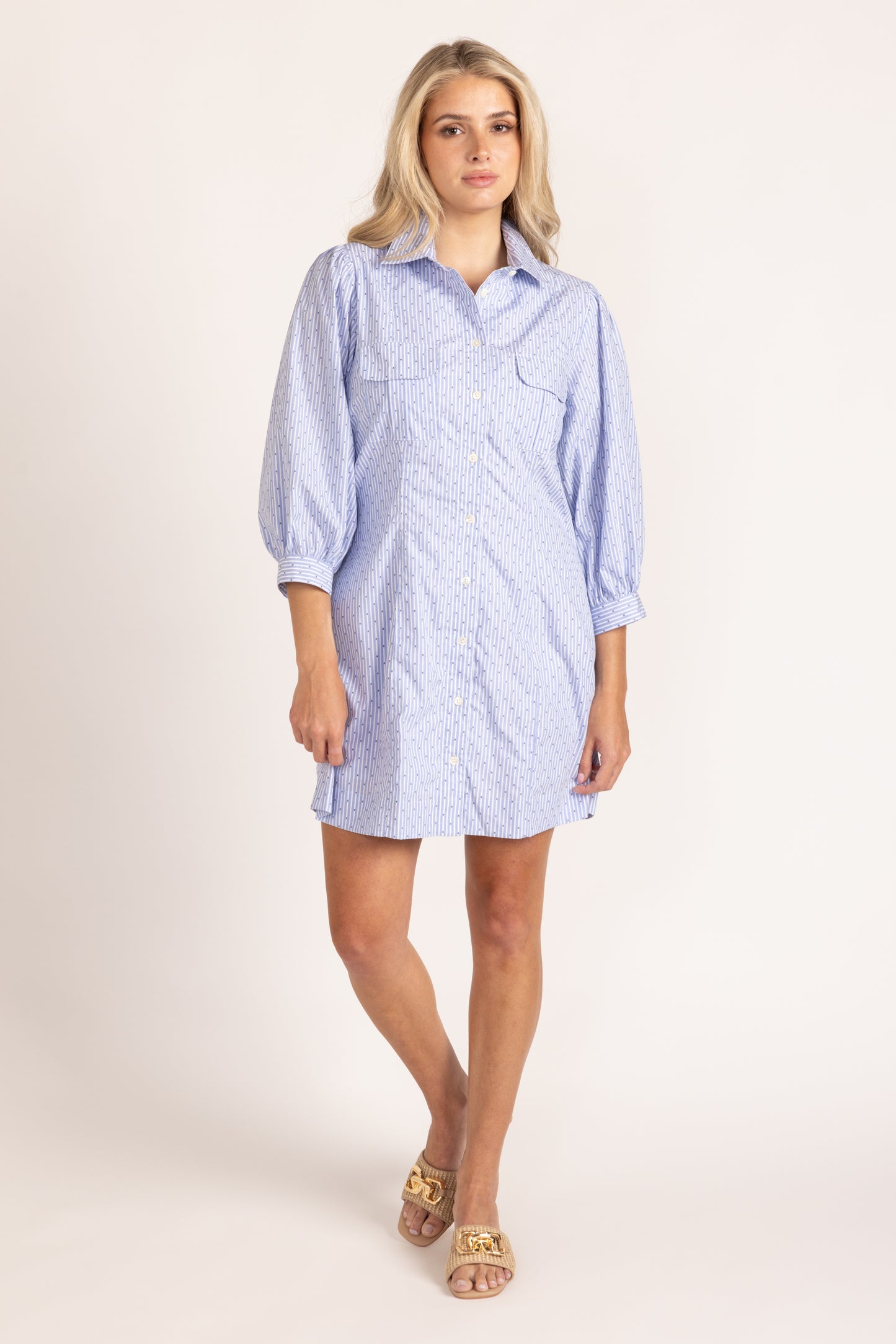 Milan Dress - Diamond Stripe