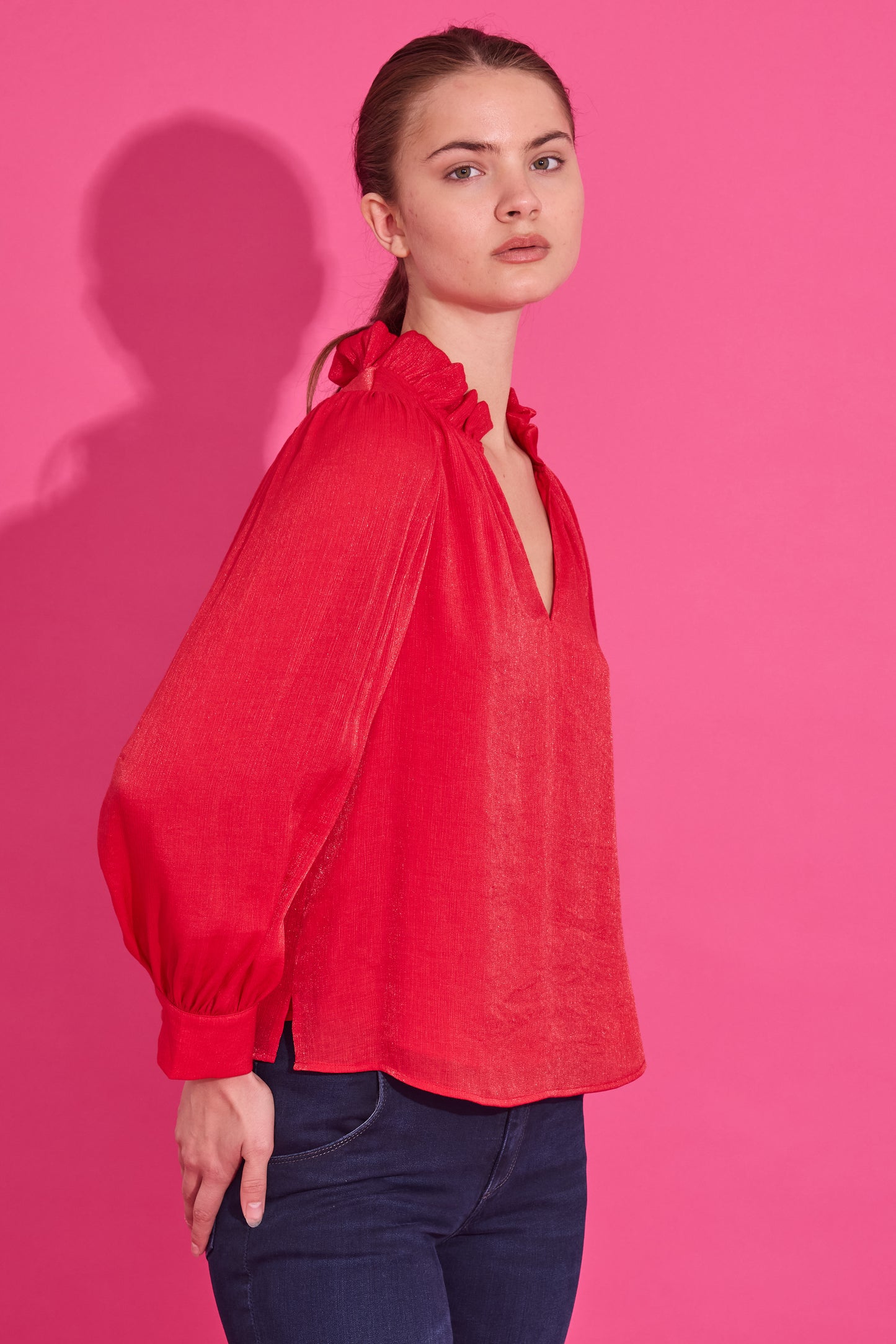 Phoebe Top - Lipstick