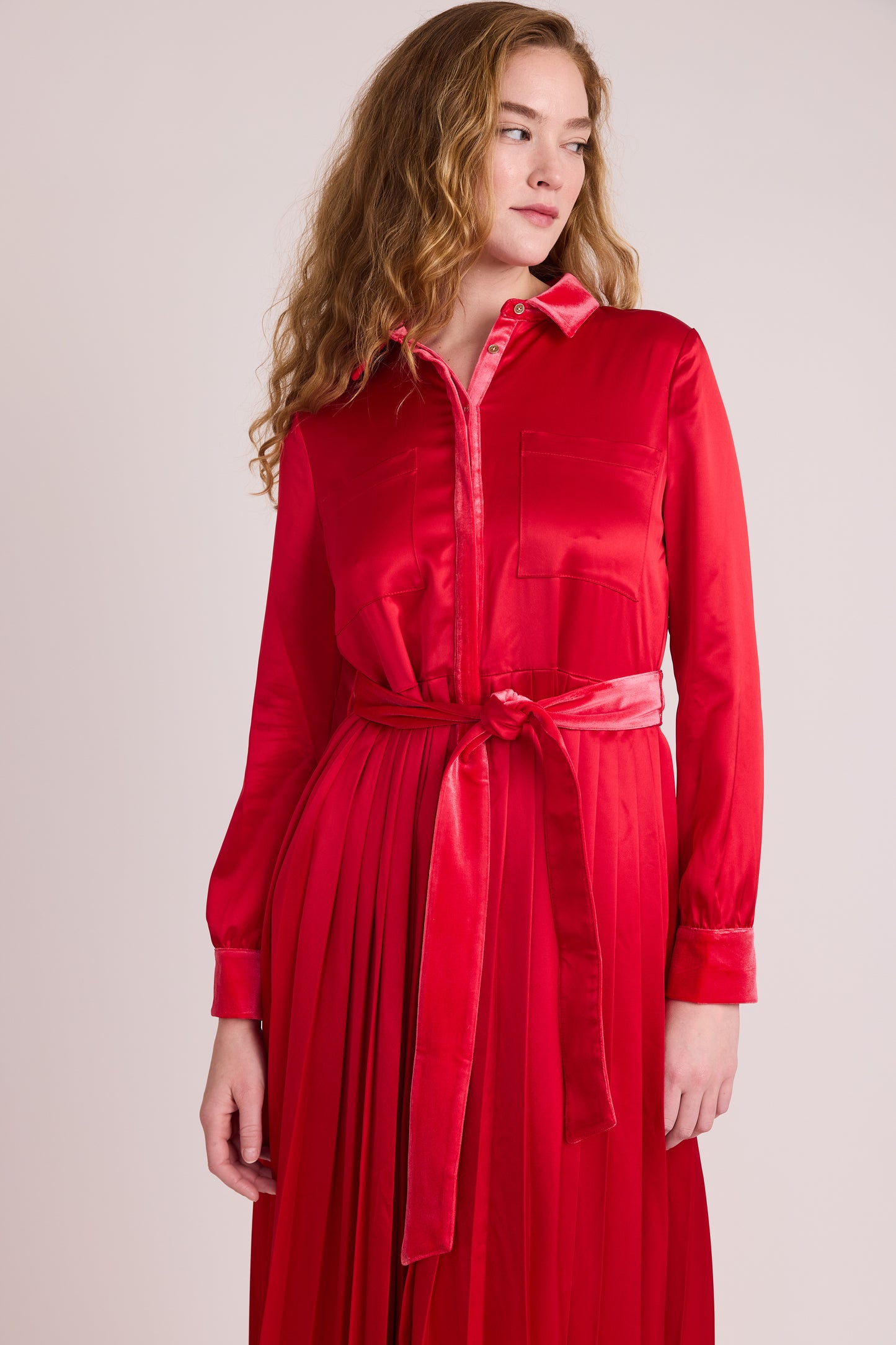 Adair Dress - Lipstick