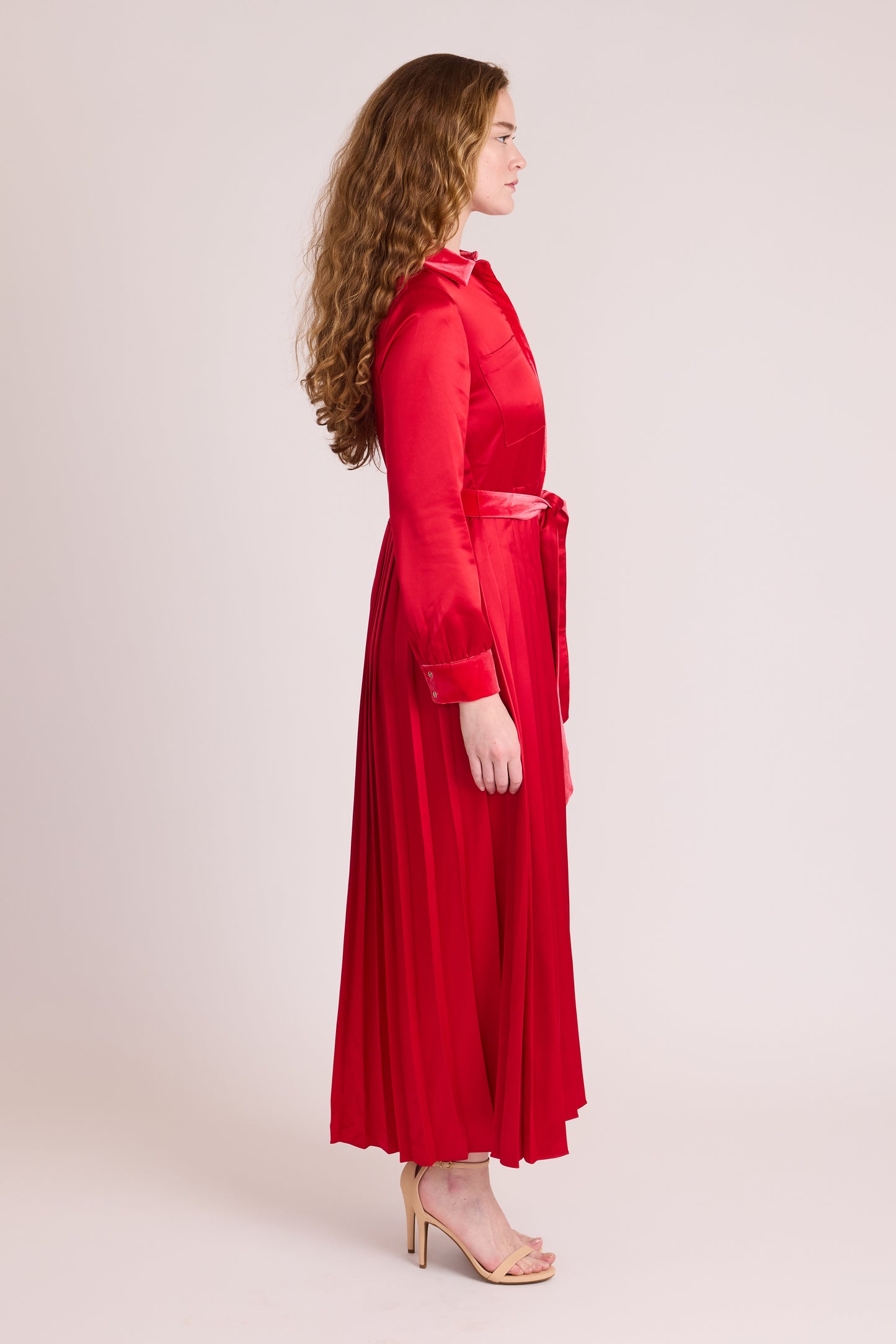 Adair Dress - Lipstick