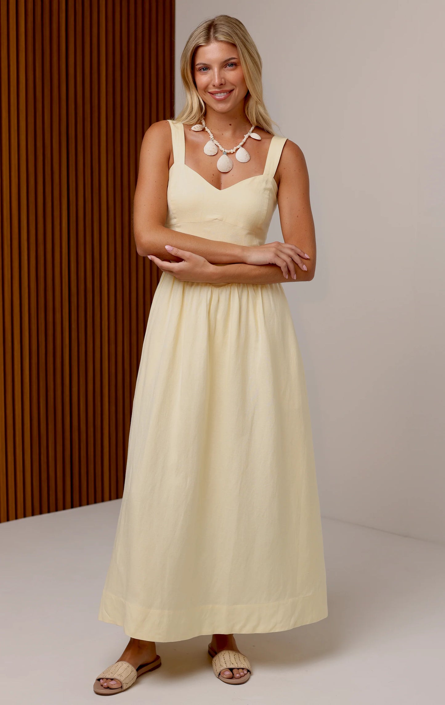 Loretta Dress - Butter Yellow