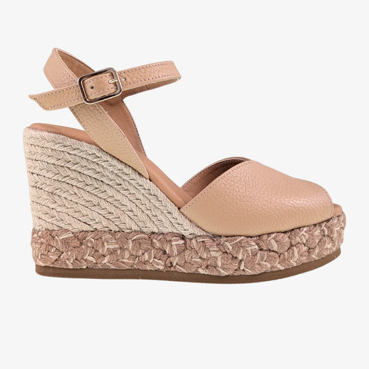 Nina Espadrille Wedge Sandal - Tan