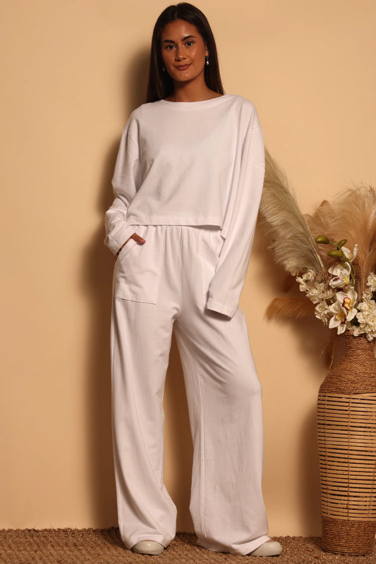 Pier Patch Pocket Pant - White