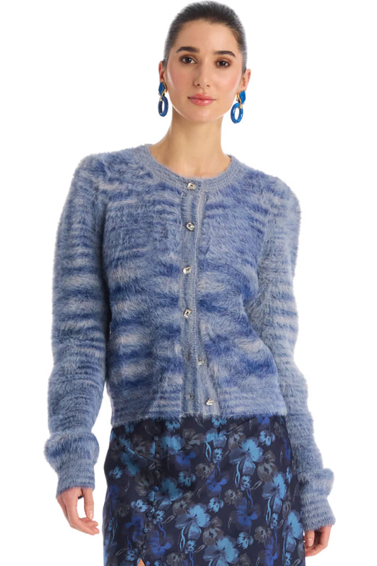 Sloan Cardigan - Blue Space Dye