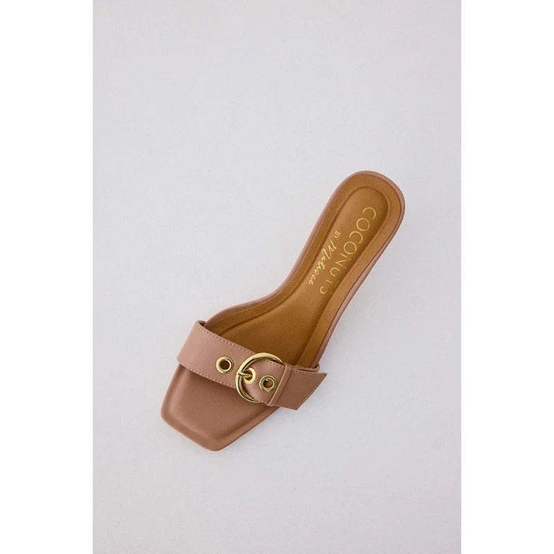 Dayna Heeled Sandal - Nude