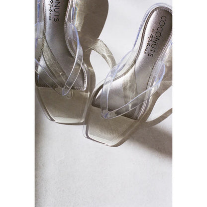 Margo Heeled Sandal - Clear