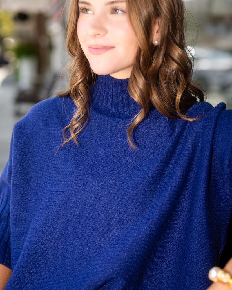 The Maple Turtleneck Sweater - Blue