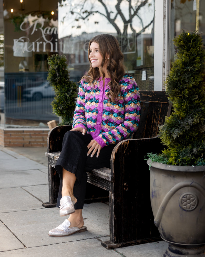 Emerson Cardigan - Orchid Multi