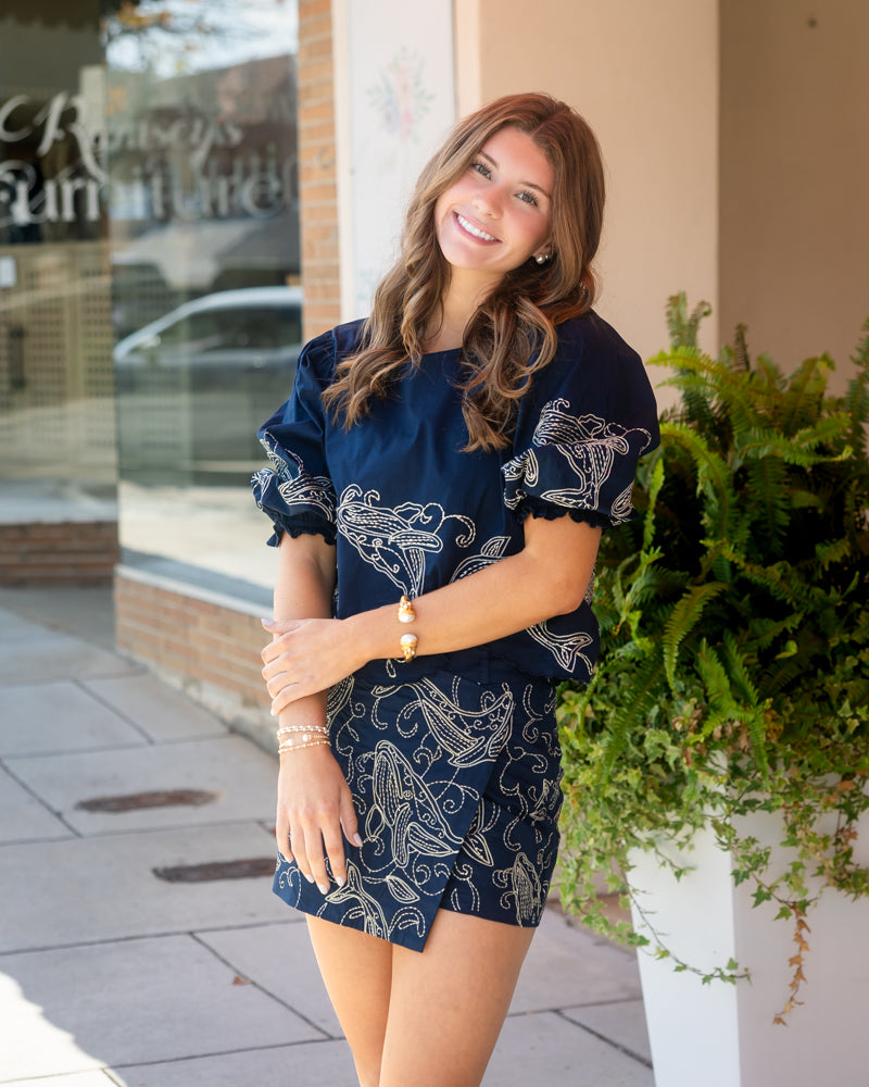 Georgie Top - Dancing Whales