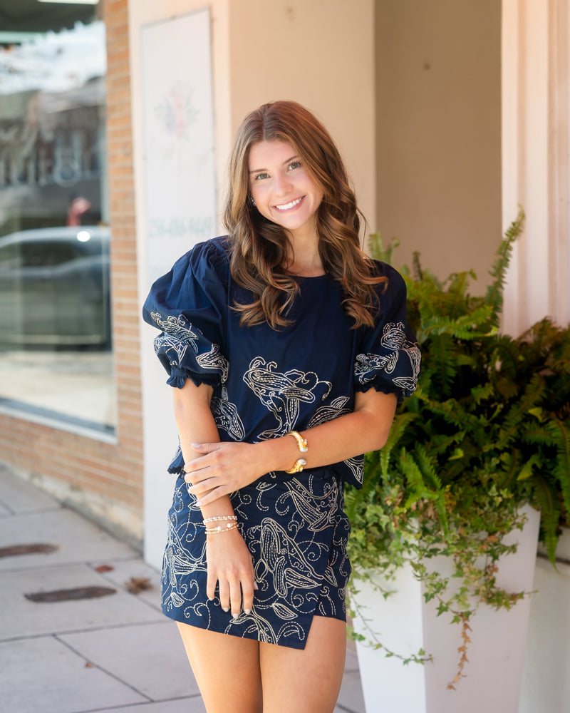 Melody Skort - Dancing Whales