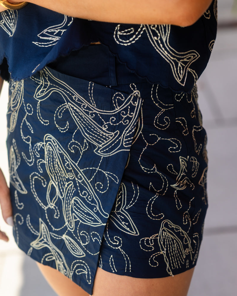 Melody Skort - Dancing Whales