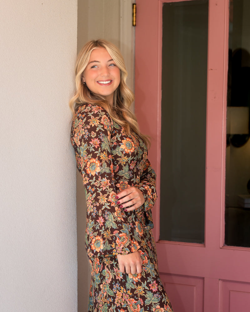 Lily Dress - Wallflower Brown