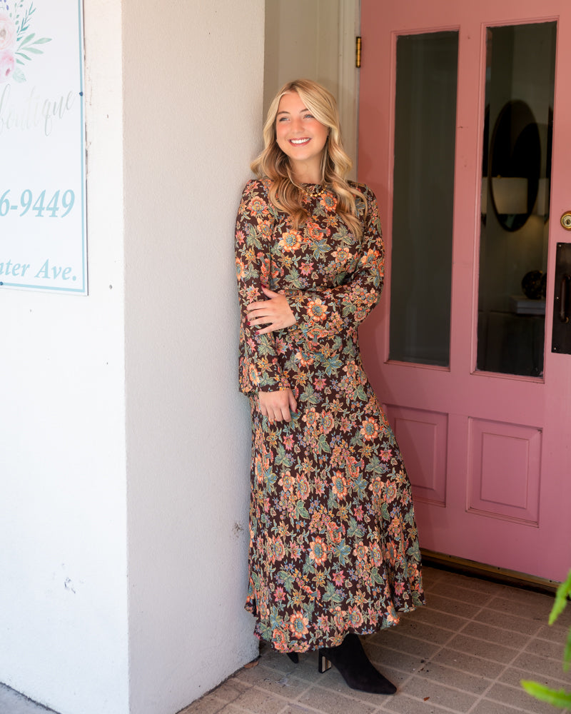 Lily Dress - Wallflower Brown