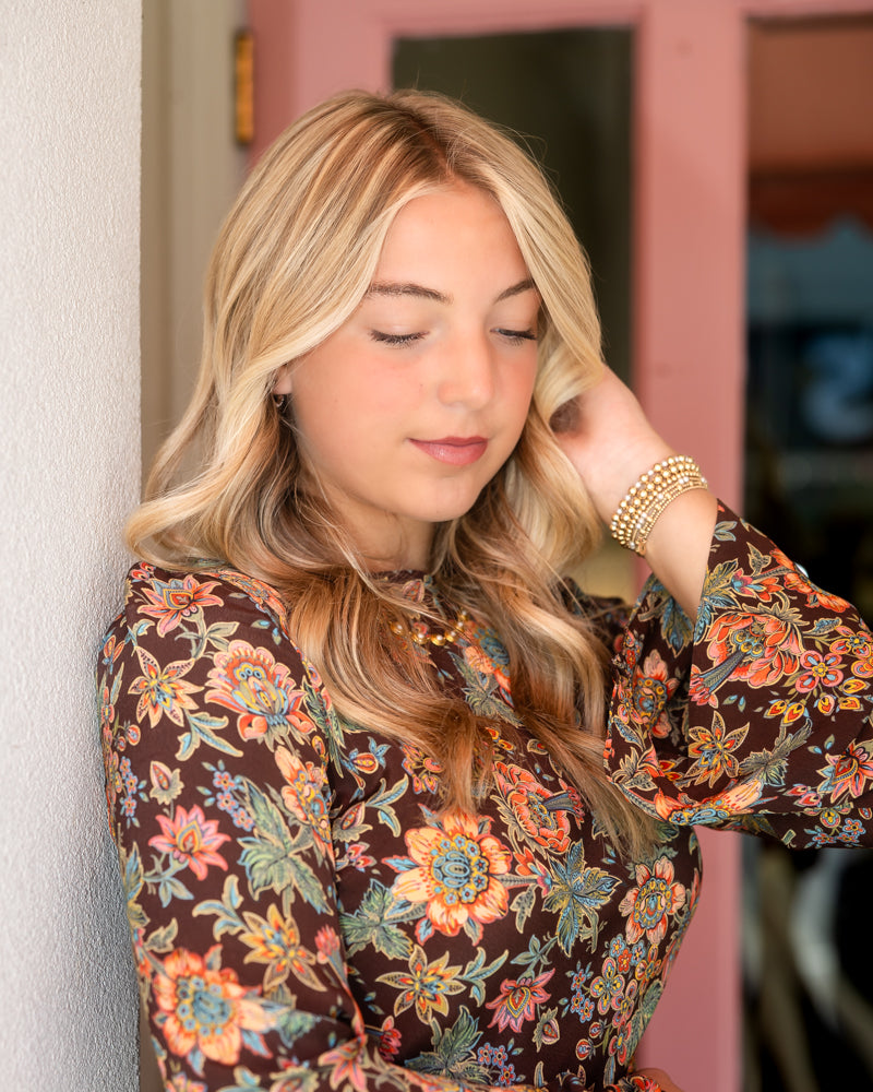 Lily Dress - Wallflower Brown