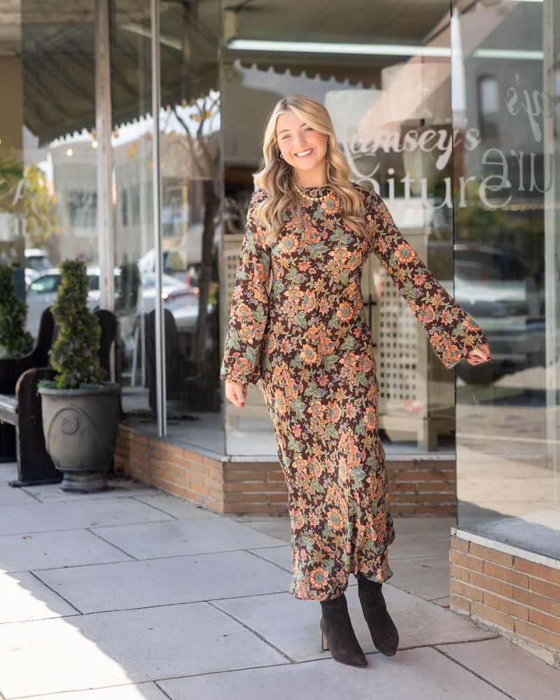 Lily Dress - Wallflower Brown