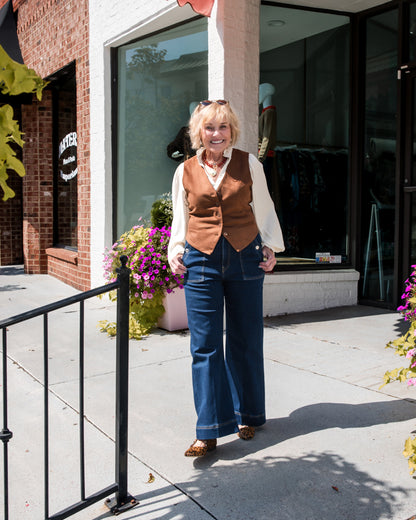 Barrett Top - Chicory Coffee