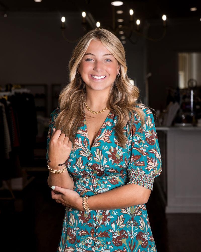 Reese Dress - Grandeur Turquoise