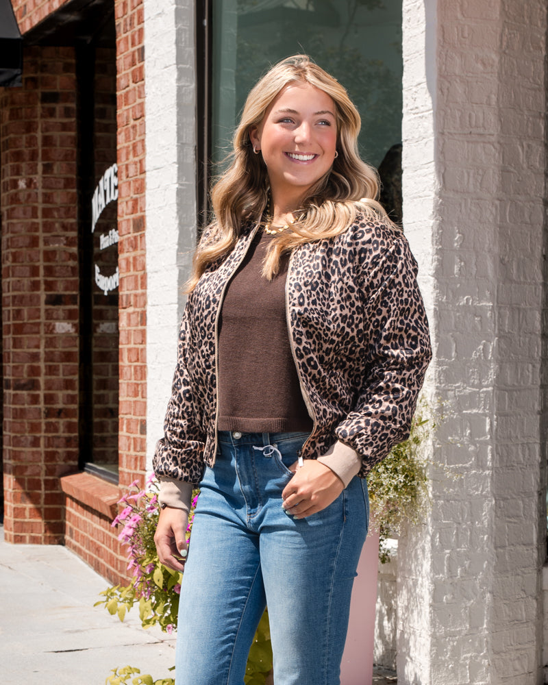 Monroe Sateen Bomber Jacket - French Kitty