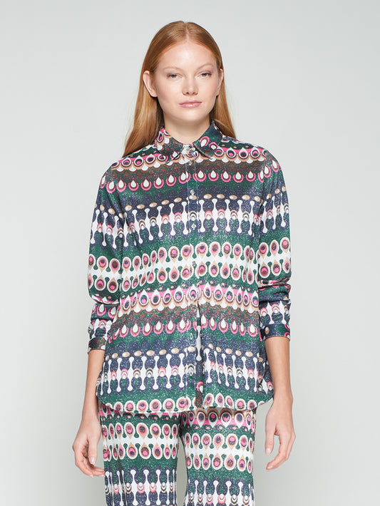 Anastasia Shirt - Geometric Lurex