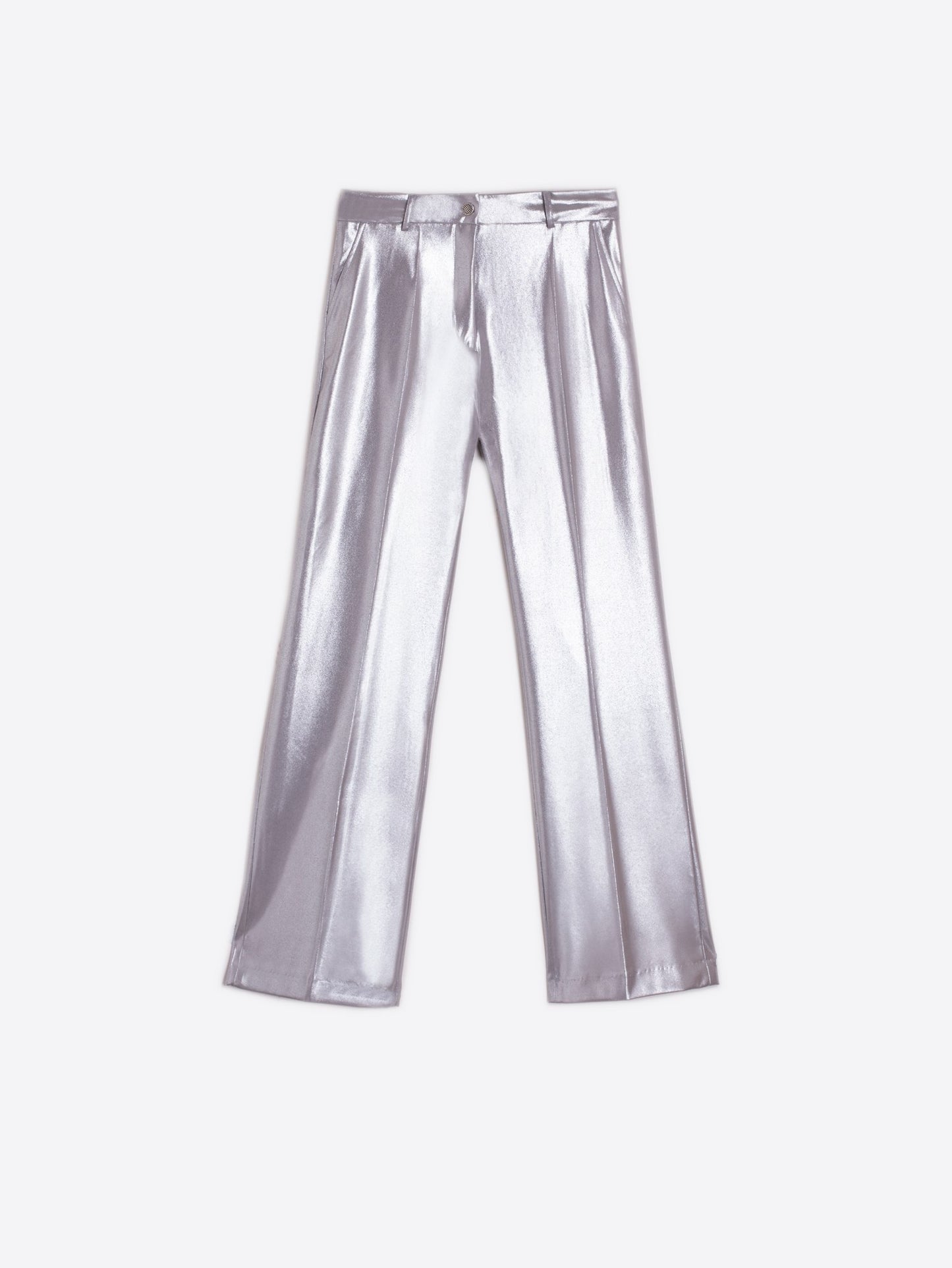 Veronica Metallic Silver Pants