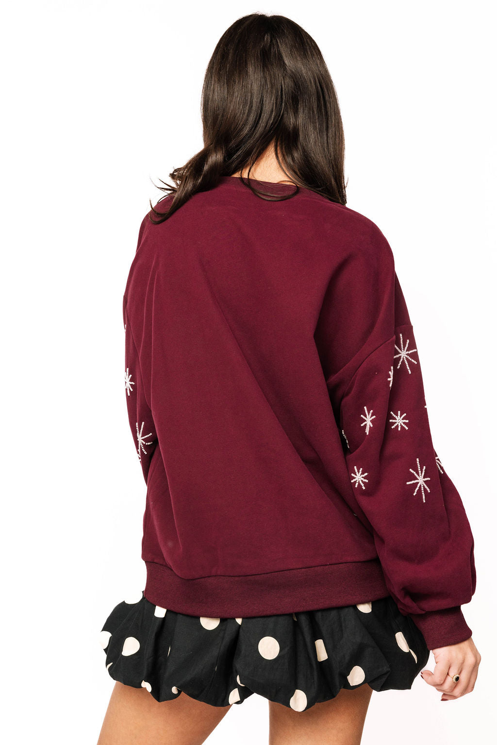 Queen of Sparkles Maroon Wine Is My Valentine Sweatshirt