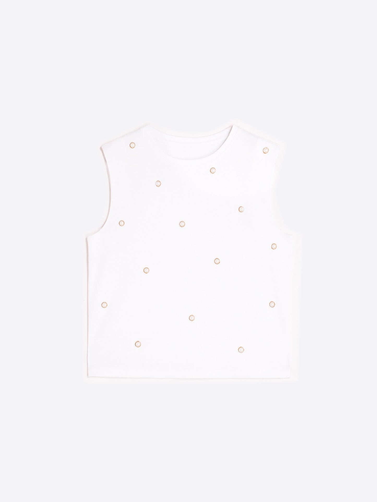 Pearl Tank Top - White