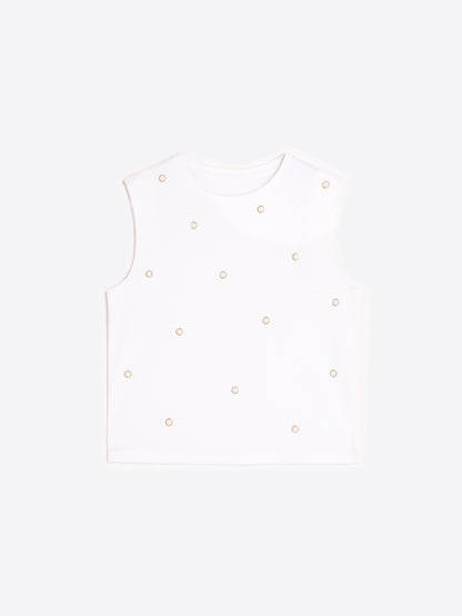 Pearl Tank Top - White