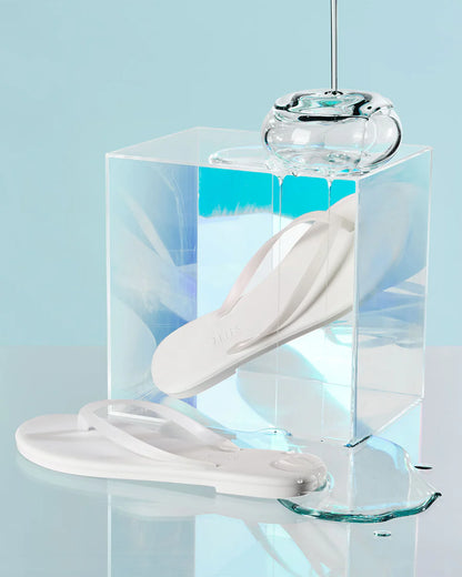 TKEES Aqua Lily Flip Flop - Coconut