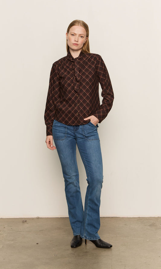AUTUMN PLAID BLOUSE
