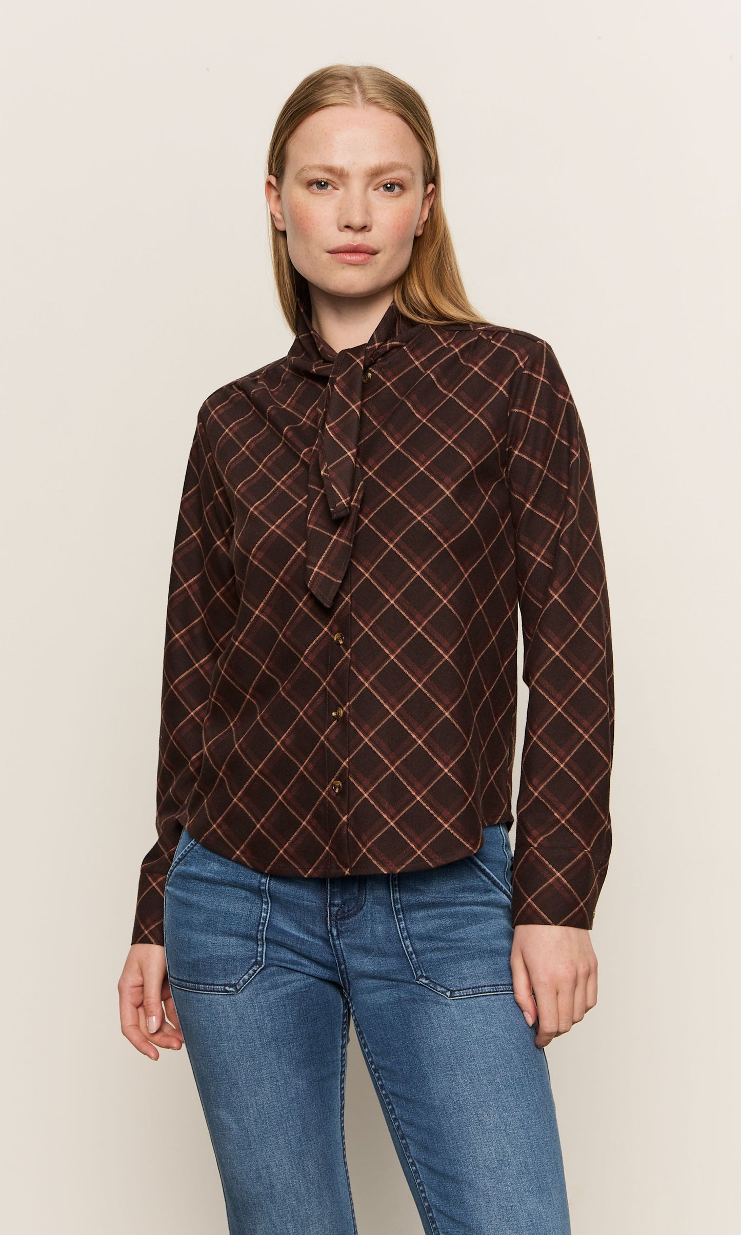 AUTUMN PLAID BLOUSE