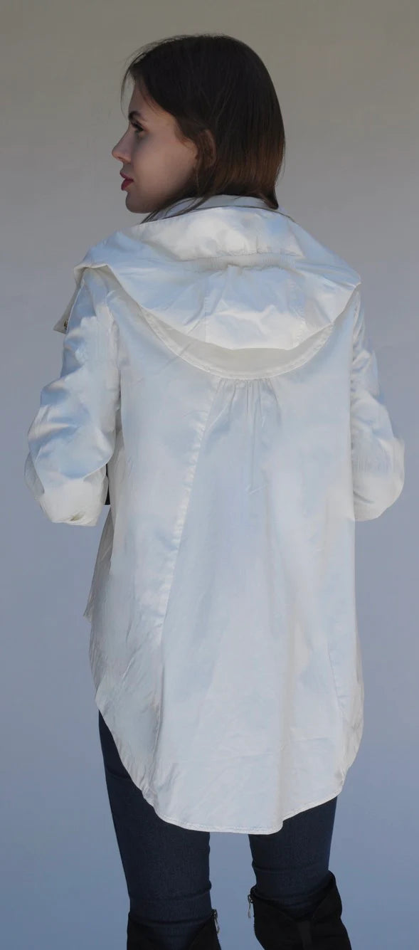 Savina Rain Jacket - Antique White