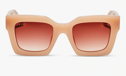 DIFF Eyewear - Dani - Faded Citrus Dusk Gradient Sunglasses