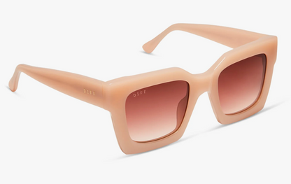 DIFF Eyewear - Dani - Faded Citrus Dusk Gradient Sunglasses