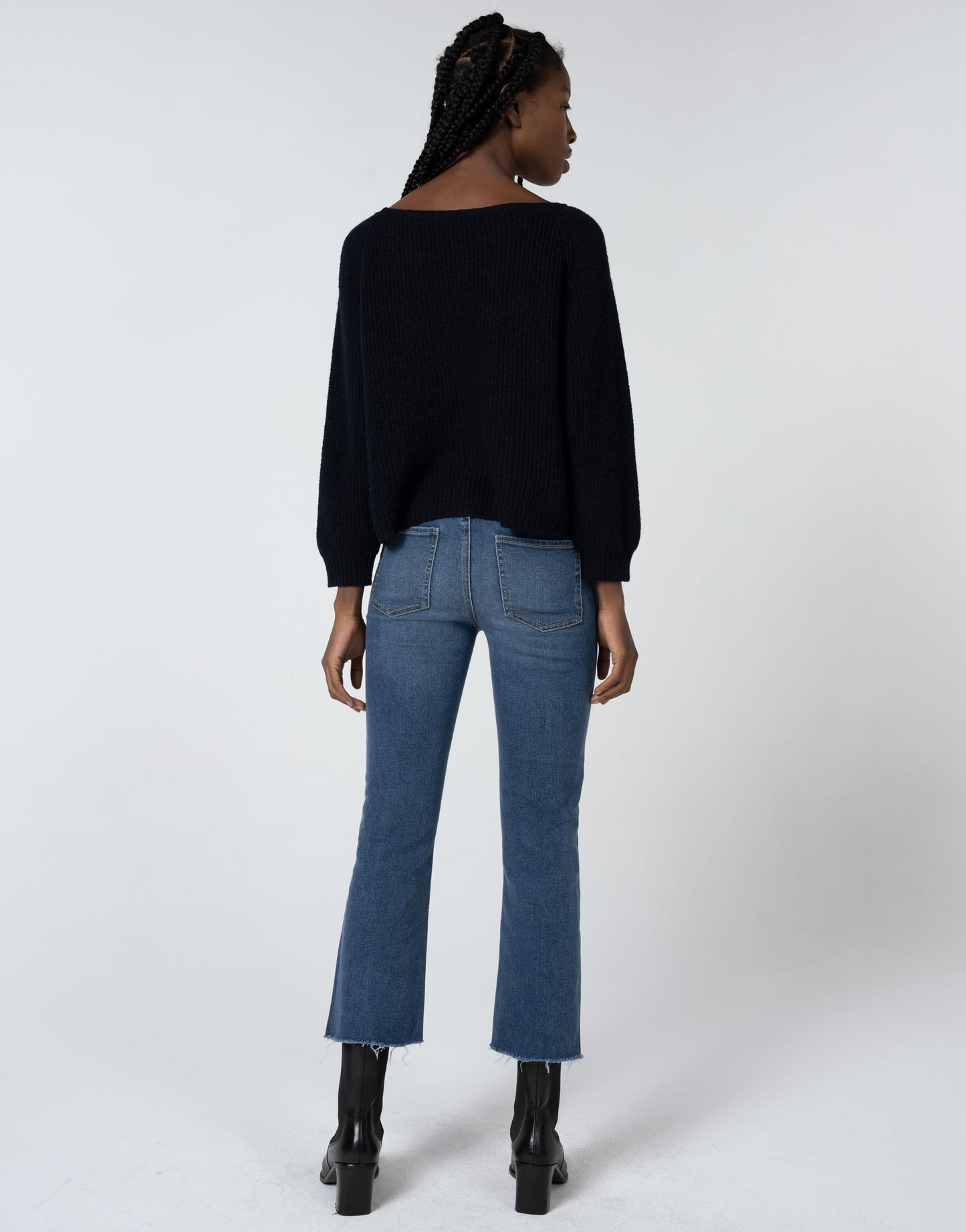 Unpublished MARLOW High-Rise Cropped Demi Flare Jean - Muse